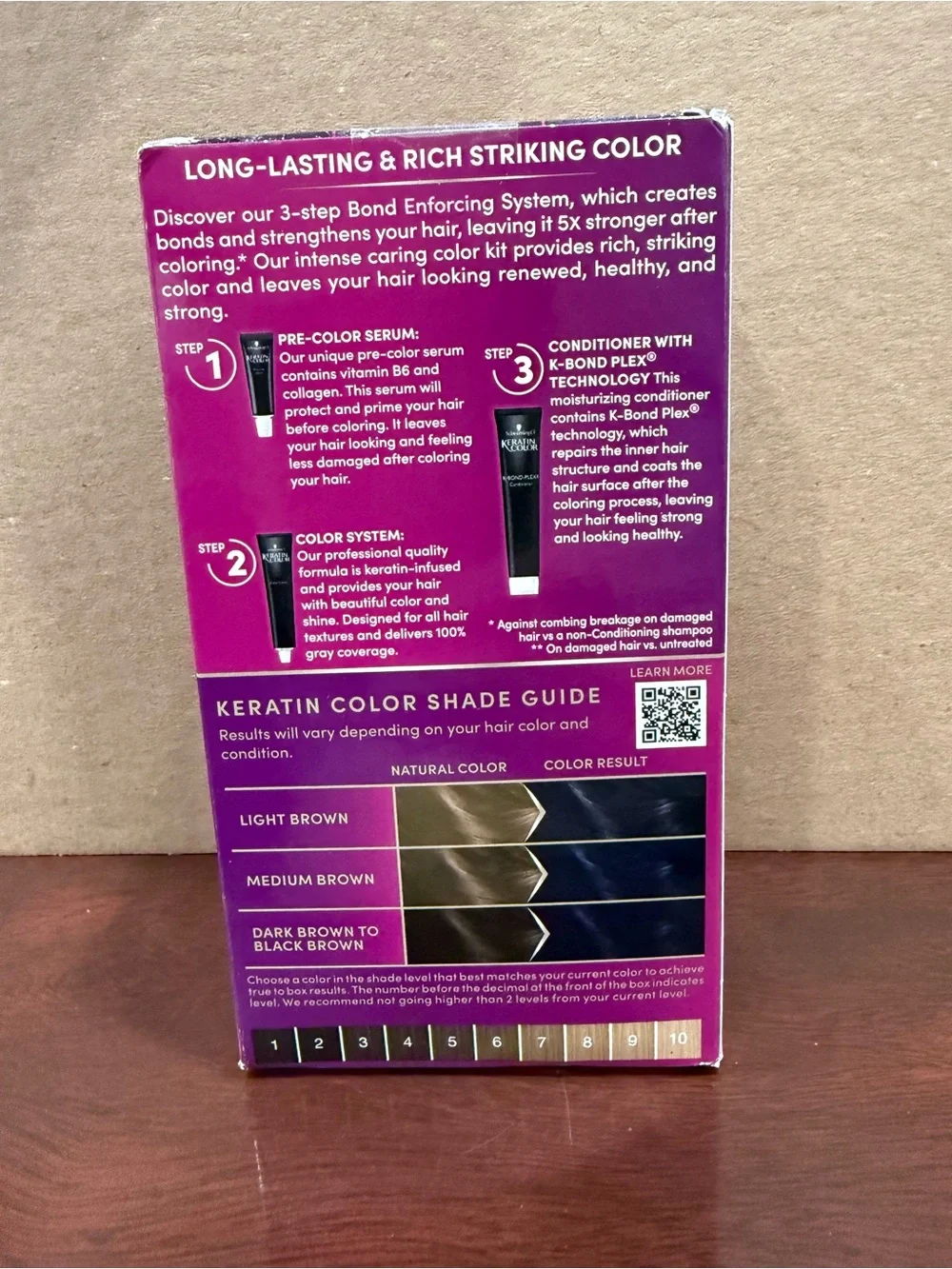 Keratin Color Hair Dye - Deep Dark Blue (3.11)